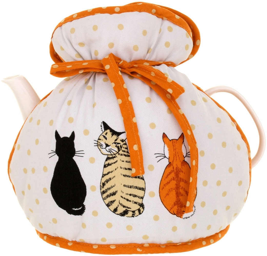 Ulster Weavers Teekanne Cats in Waiting, (Set, 1-St, 1x Teekannenwärmer), Muff Tea Cosy Teekannenhaube ca. 26x23cm Bild 1