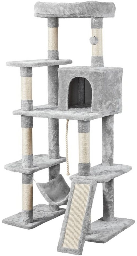 Yaheetech Kratzbaum, Katzenkratzbaum 159cm Spielhaus für Katzen Bild 1