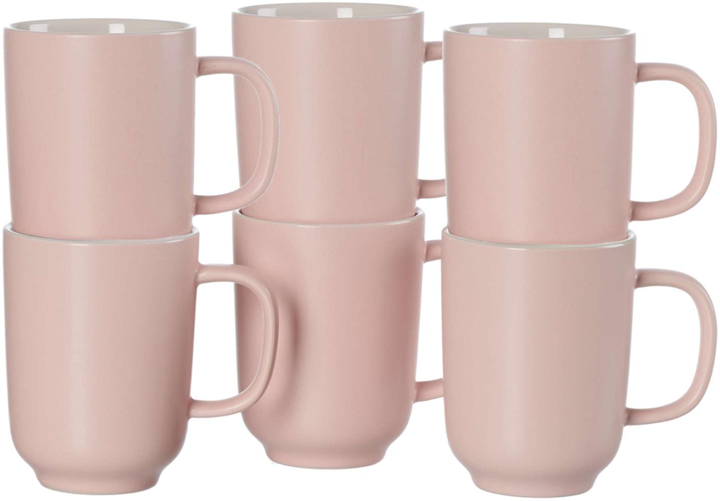 Ritzenhoff & Breker JASPER Kaffeebecher 285 ml rosa 6er Set Bild 1