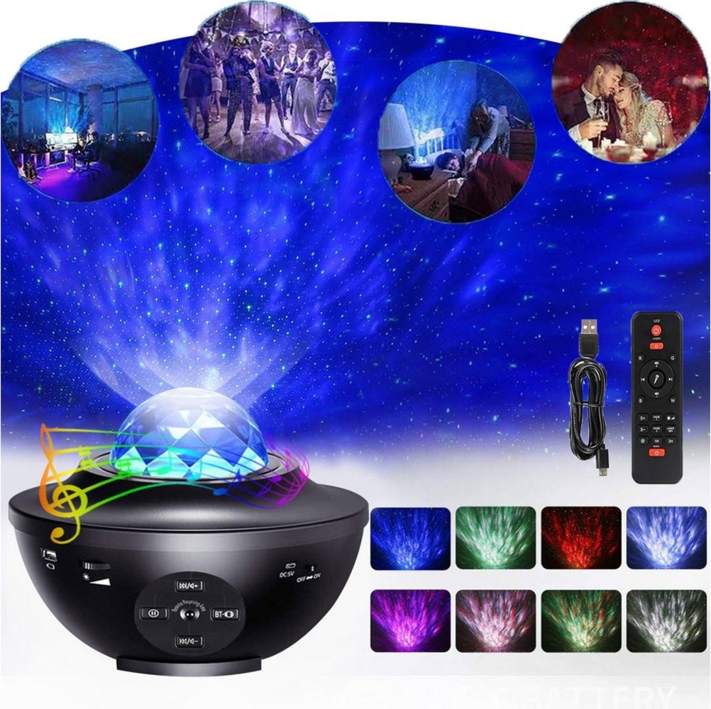 MUPOO LED-Sternenhimmel LED Sternenhimmel Projektor, Galaxie Sternenlicht Projektor lampe, mit Fernbedienung und Timer Bild 1