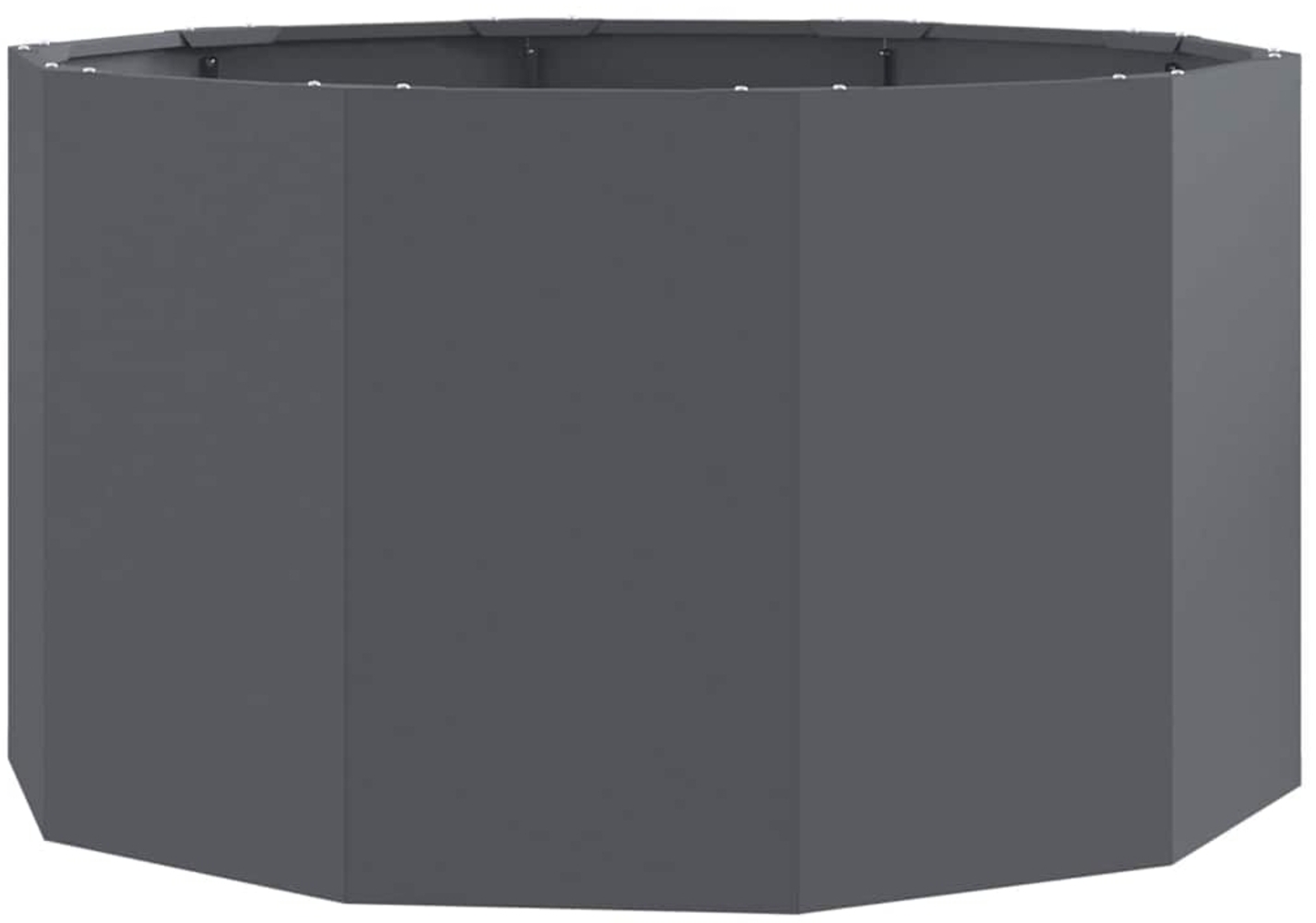 vidaXL Pflanzkübel Anthrazit 90 x 90 x 50 cm Stahl 883754 Bild 1