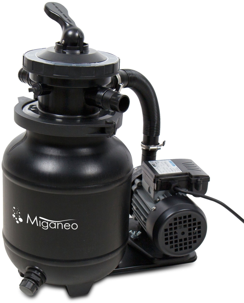 Miganeo Sandfilteranlage Dynamic 6500 Speed Clean | schwarz | 4,5 m³/h Leistung Bild 1