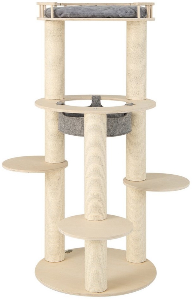 COSTWAY 6-stöckiger Kratzbaum Holz Bild 1