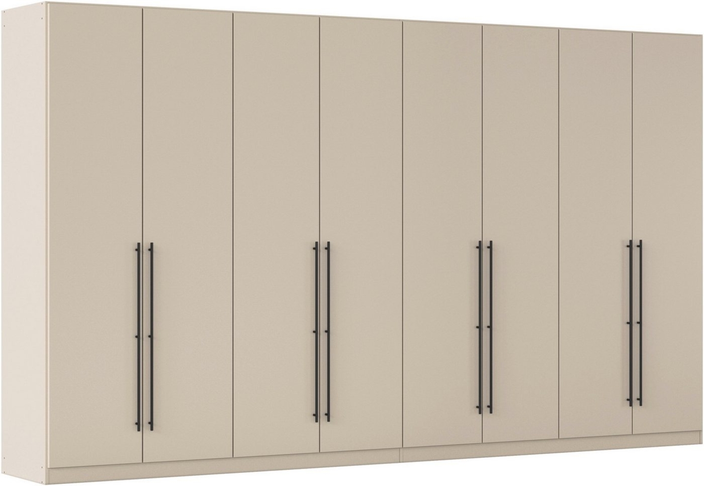 rauch Kleiderschrank Drehtürenschrank Schrank Garderobe Wäscheschrank Schlafzimmer AVOLA (in 3 verschiedenen Ausstattungen BASIC/CLASSIC/PREMIUM) mit hochwertigen Stangengriffen in Schwarz aus Metall MADE IN GERMANY Bild 1