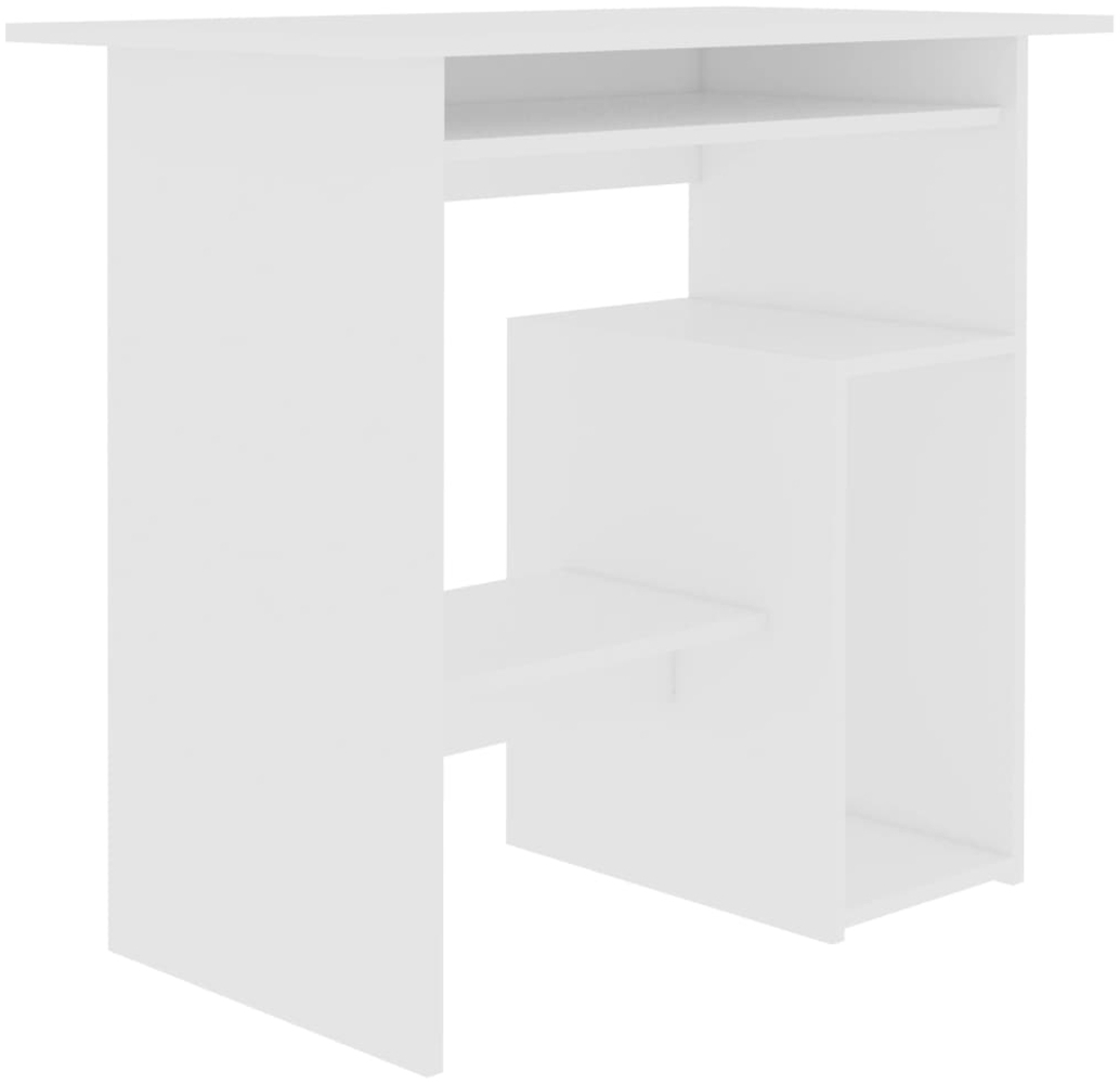 vidaXL Schreibtisch Weiß 80x45x74 cm Holzwerkstoff 801364 Bild 1