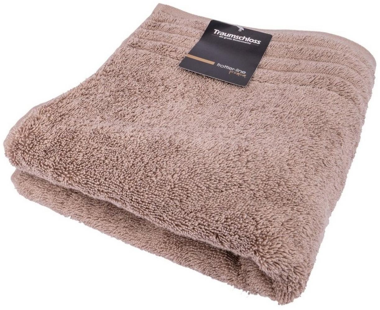 Traumschloss Gästehandtuch Premium-Line, Frottier (1-St), 100% amerikanische Supima Baumwolle mit 600g/m², Taupe Bild 1