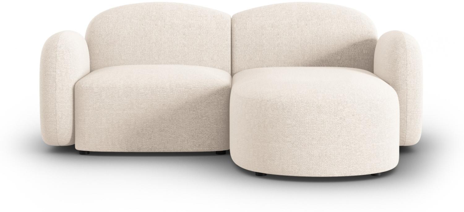 Micadoni Ecksofa Blair 3-Sitzer Rechts Chenille Hellbeige Melange Bild 1