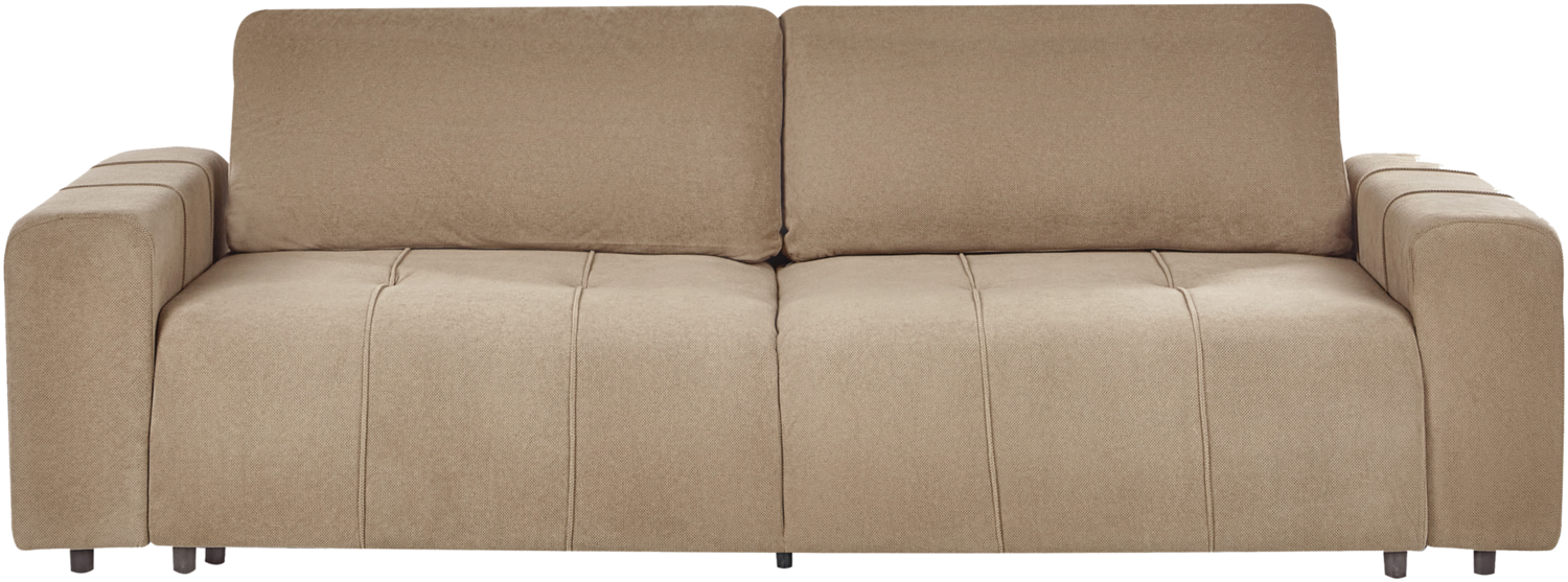 3-Sitzer Schlafsofa Stoff braun mit Stauraum INNVIK Bild 1