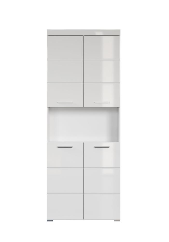 Trendteam 'Amada' Hochschrank, Holz, Weiß Hochglanz, 190 x 31 x 73 cm Bild 1