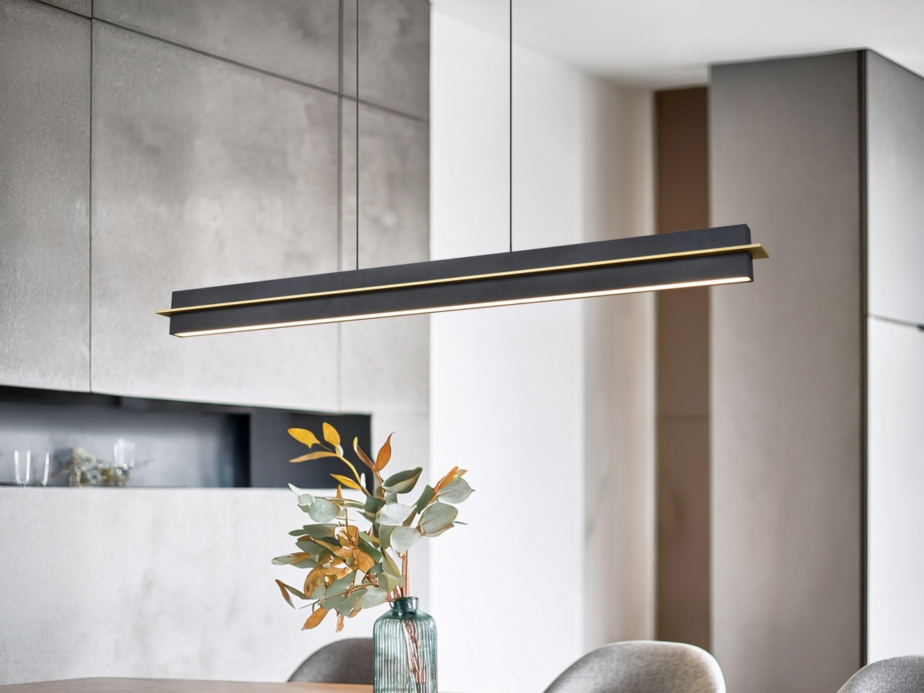 Trio Pendelleuchte Emerson 22W schwarz warmweiß-kaltweiß Bild 1