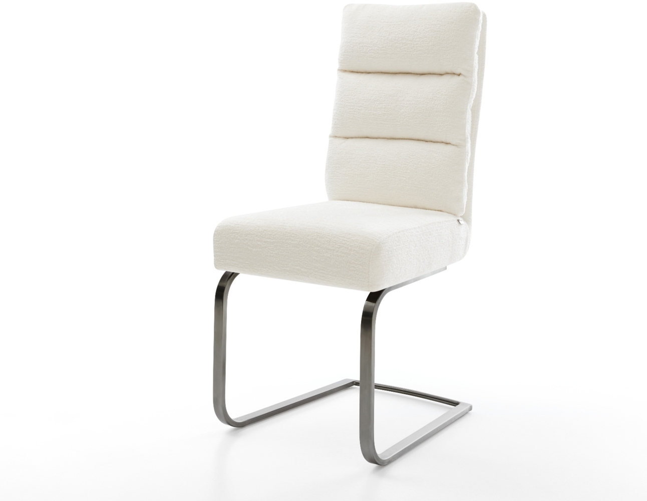 Freischwinger Pela-Flex Bouclé Soft Beige Freischwinger flach Graphit Taschenfederkern Bild 1