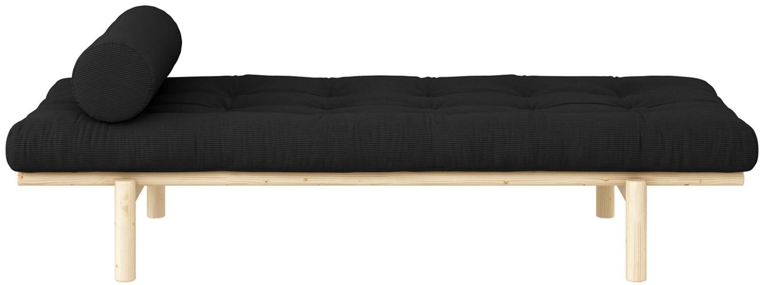 Karup Design Futonsofa Next Daybed Cord , Gestell Natur, Matratze Charcoal Bild 1