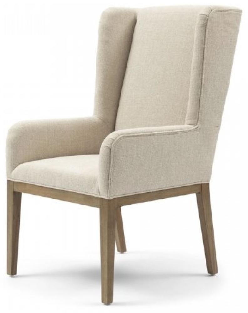 Riviera Maison Esszimmerstuhl Ascot Dining Armchair Glossy Flax 30353001 Bild 1