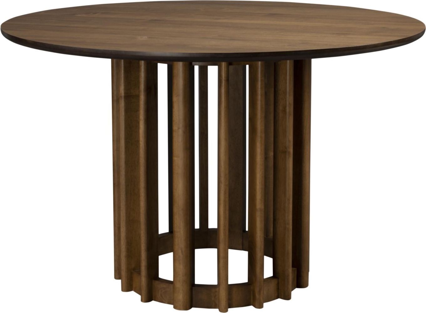 Esstisch BARLET Rund Ø 120 cm Walnussfurnierplatte von DutchBone Bild 1