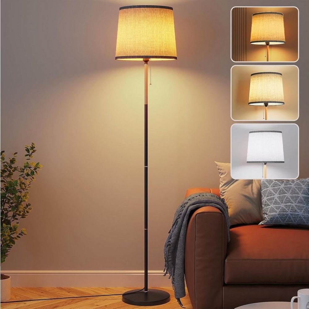 TLGREEN Stehlampe mit Smart LED-Birne & Fernbedienung, 170cm Hohe Standleuchte inkl. 9W LED, E27 Fassung, Für Wohnzimmer, Schlafzimmer, Büro Bild 1