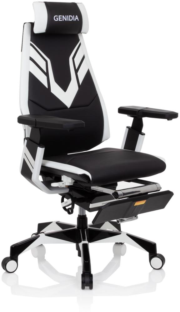 hjh OFFICE Gamingstuhl GENIDIA ELITE PRO Kunstleder weiß Bild 1