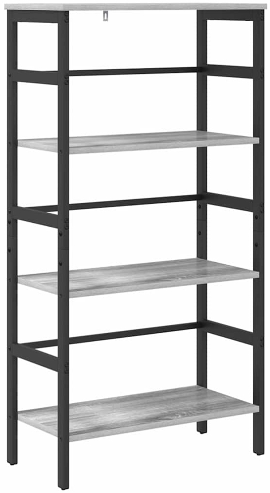 vidaXL Bücherregal Graues Sonoma 60 x 29,5 x 115 cm Holzwerkstoff 883925 Bild 1