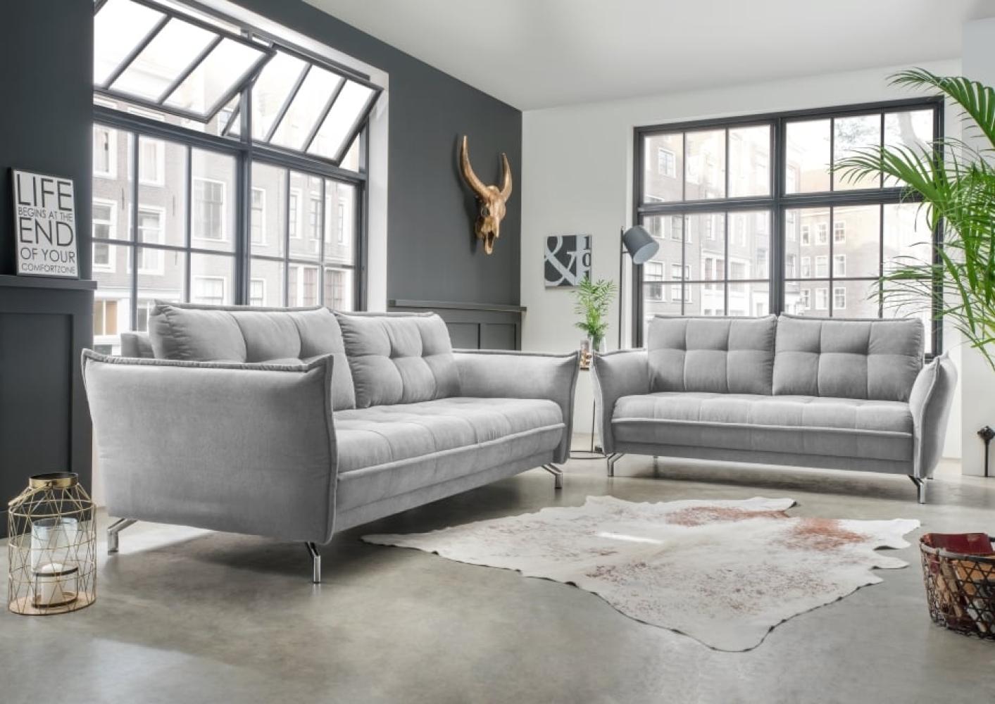 Sofa Set 3er + 2,5er Nanini von Benformato mit verstellbaren Armlehnen Mango Mikrofaser Bild 1