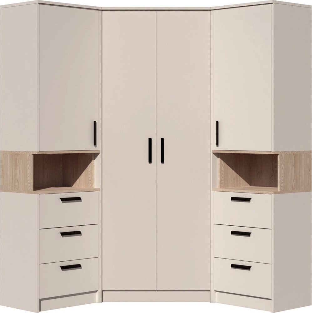 Marmex Möbel Garderoben-Set Grant Set G17, (2 Regale, 1 Eckschrank), Türen mit Soft-Close-System Bild 1