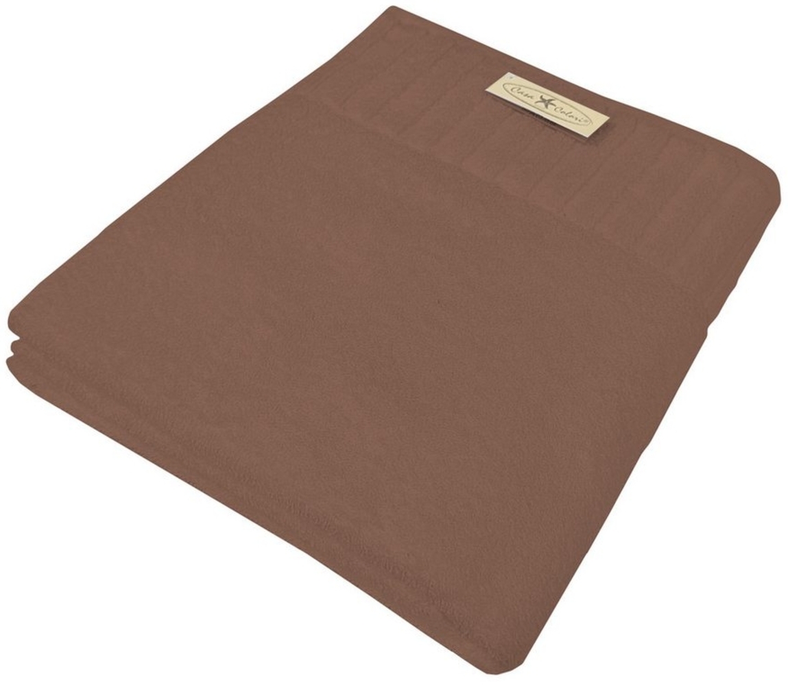 Duschtuch uni taupe 70 x 140 cm Bild 1