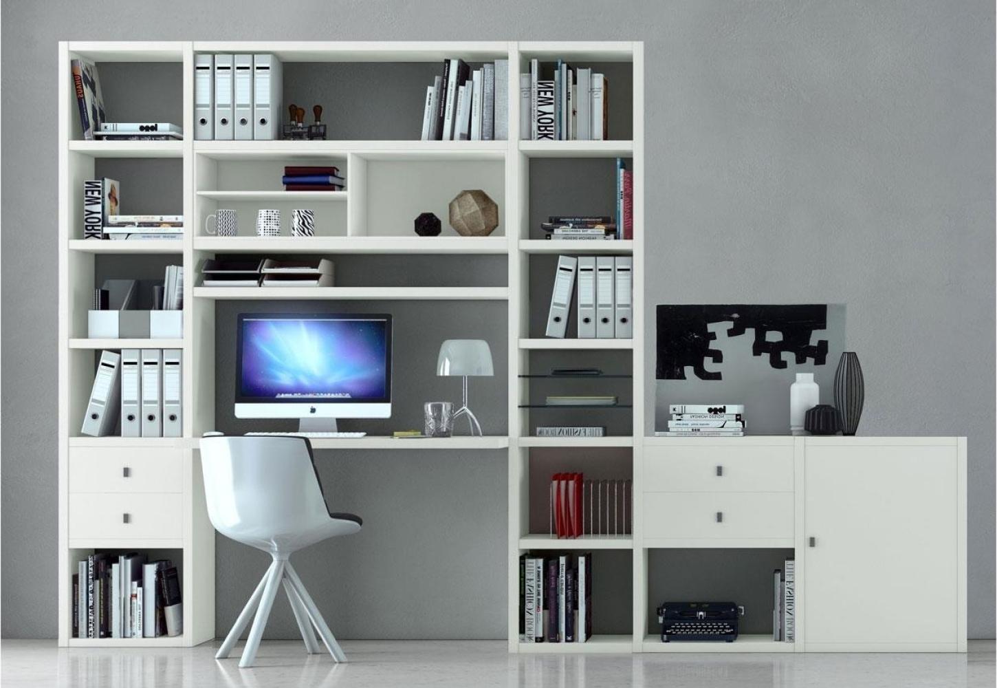 Büroregal TORO 69 System weiß Hochglanz lackiert Bild 1