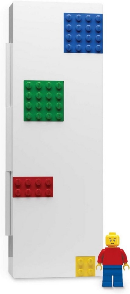 Lego Schreibwaren-Briefkasten mit 4 Bausteinen und Minifigur Bild 1