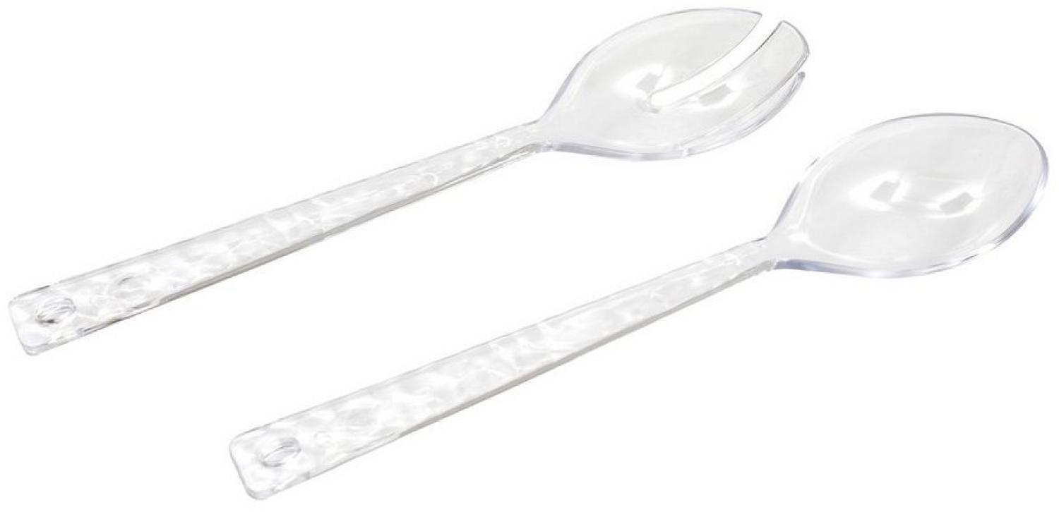 Neuetischkultur Salatbesteck Salatbesteck transparent Kunststoff (Set, 2-tlg, Salatbesteck 2-teilig) Bild 1