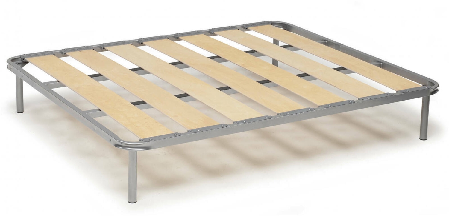 Dmora Doppelbettgestell Andrew, orthopädisches Untergestell mit breiten Lattenrosten, 100 % Made in Italy, 120 x 190 x 31 cm Bild 1