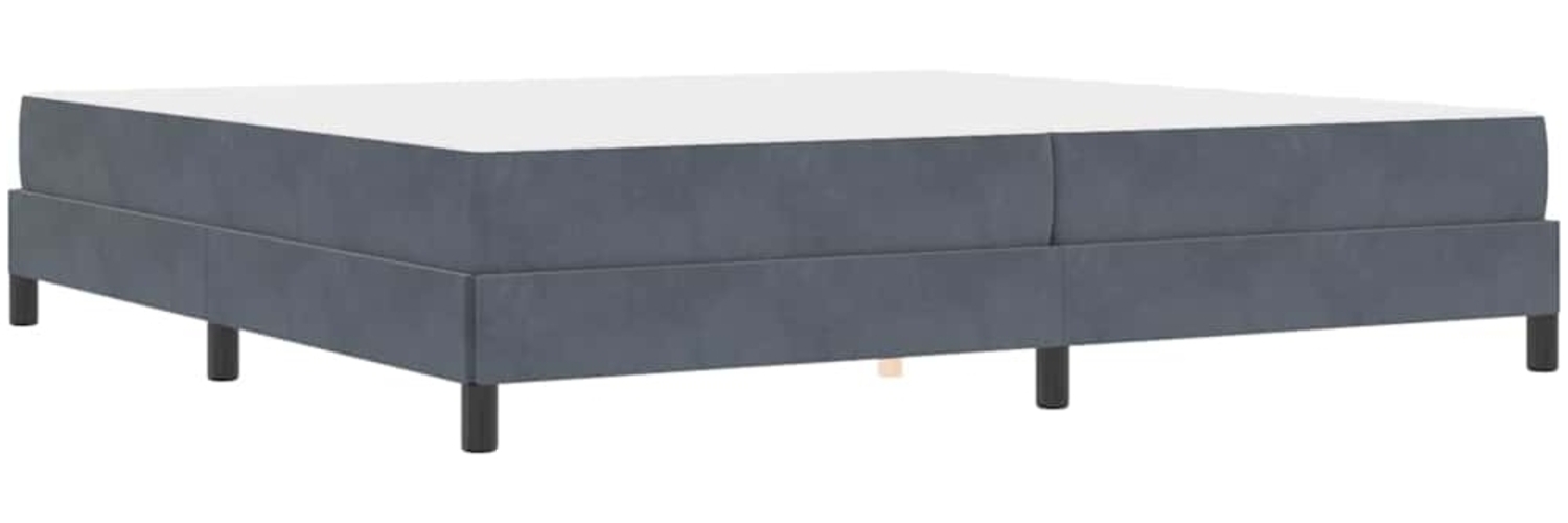 vidaXL Boxspringbett mit Matratze Dunkelgrau 200x220 cm Stoff 3398810 Bild 1