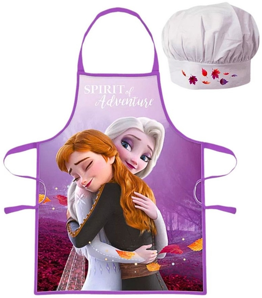 Disney Frozen Kochschürze Elsa & Anna - SPIRIT of Adventure, (2-tlg), Kinder Koch-Set 2 tlg. Backschürze + Chefmütze Bild 1