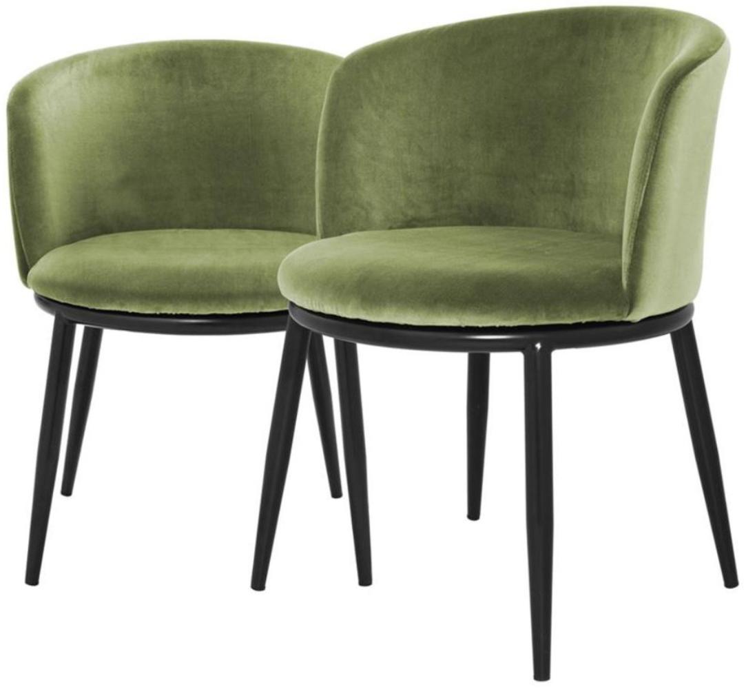 EICHHOLTZ Dining Chair Filmore Set von 2 Stk. Cameron light green Bild 1