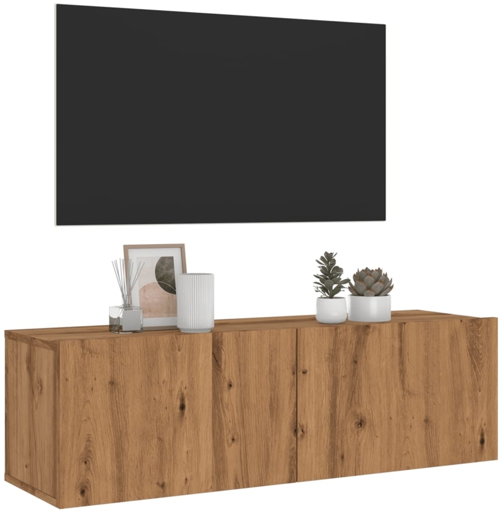 vidaXL TV-Wandschrank Artisan-Eiche 100x30x30 cm Holzwerkstoff 856019 Bild 1