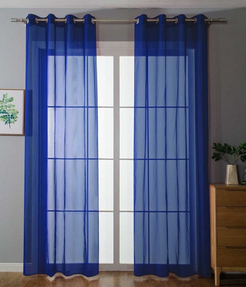 Gardinenbox Gardine, Ösen (2 St), transparent, Voile Bild 1
