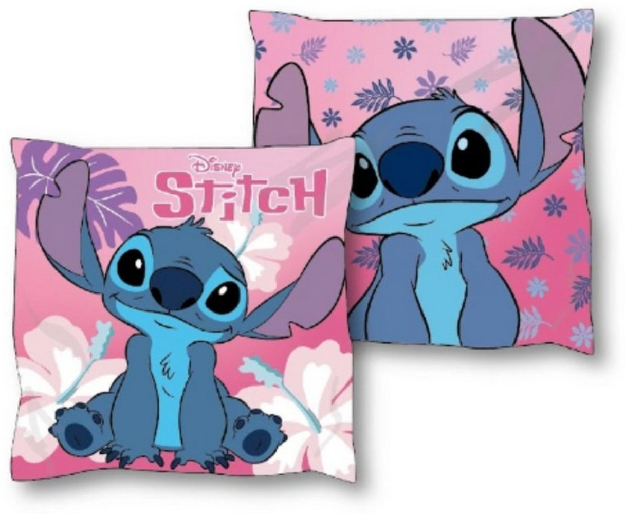 Lilo & Stitch Kissen Dekokissen Sofakissen – Gemütlichkeit und Style vereint, 38x38 cm Pink Bild 1