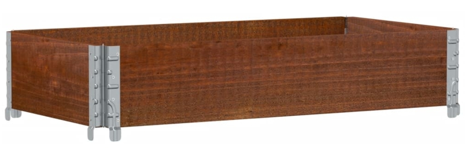 vidaXL Pflanzkasten Braun 100x50 cm Massivholz Kiefer 3295390 Bild 1