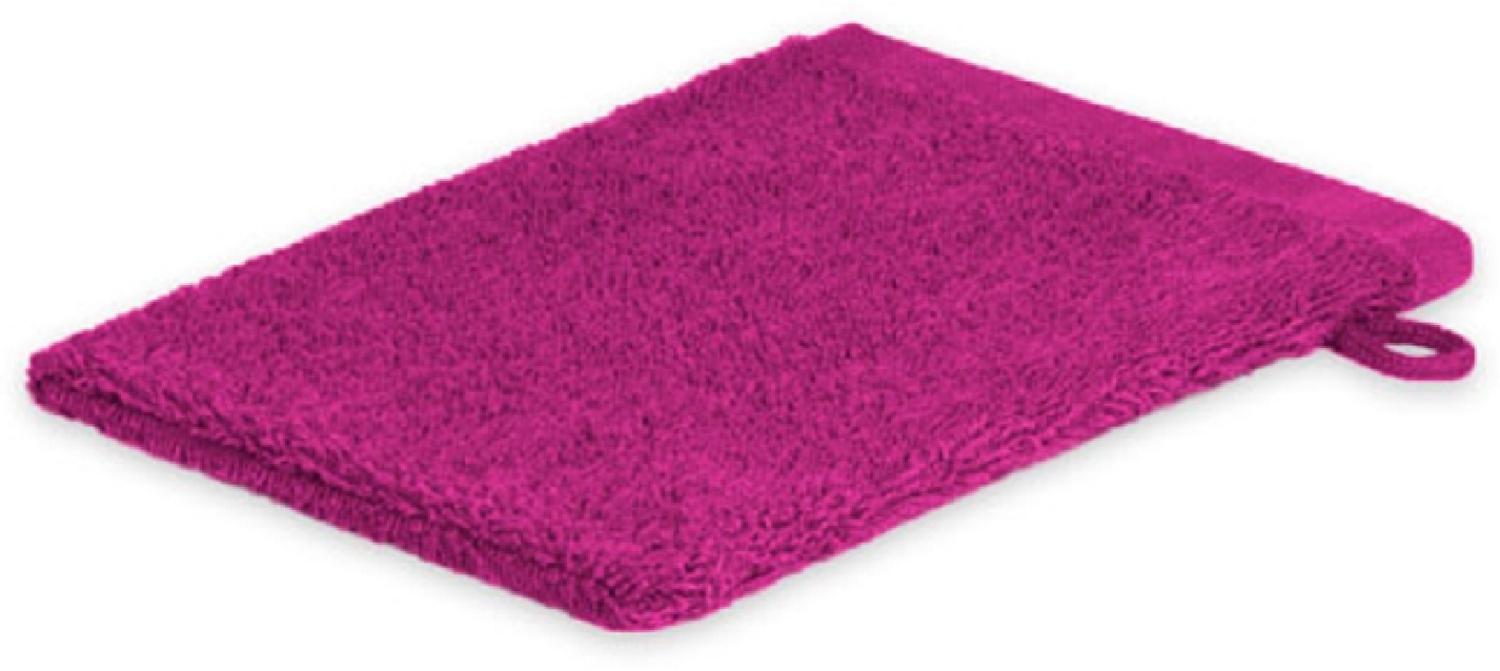 Waschhandschuh Frottier 500 g/m² 15x21 cm Pink Bild 1