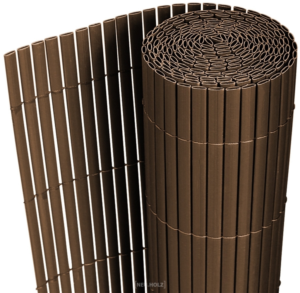 Sichtschutzmatte Hidden 90x300 cm PVC Braun neu. haus Bild 1