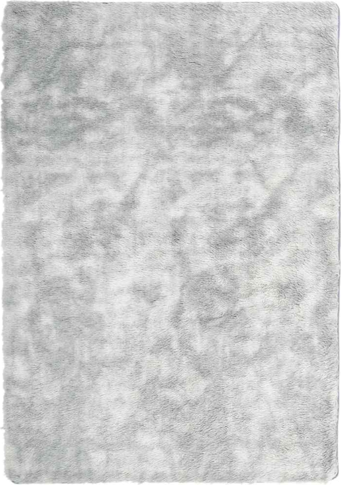 vidaXL Teppich Shaggy Hochflor NAVARRA Hellgrau 120x170 cm Polyester 4102826 Bild 1