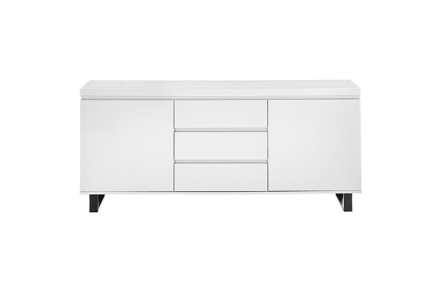 Sideboard >AUSTIN< in modern white, HWP - 166x74x40cm (BxHxT) Bild 1