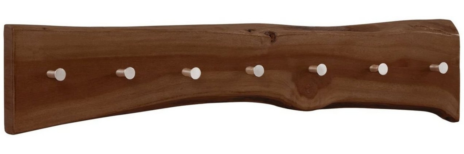 Massivmoebel24 Wandgarderobe (Garderobenleiste Akazie 70x5x10 braun lackiert PURE ACACIA #812), Garderobenleiste Akazie 70x5x10 braun lackiert PURE ACACIA #812 Bild 1