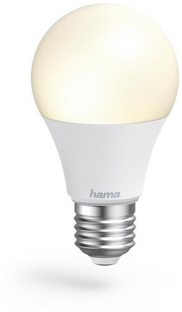 Hama WLAN LED Lampe E27 3er Set (Smart Home Lampe 8,5W Glühbirne, dimmbar, mehrfarbig RGBW, WIFI LED Lampe mit Sprachsteuerung und App, kompatibel mit Alexa, Google, Siri, Apple, kein Hub nötig) Bild 1