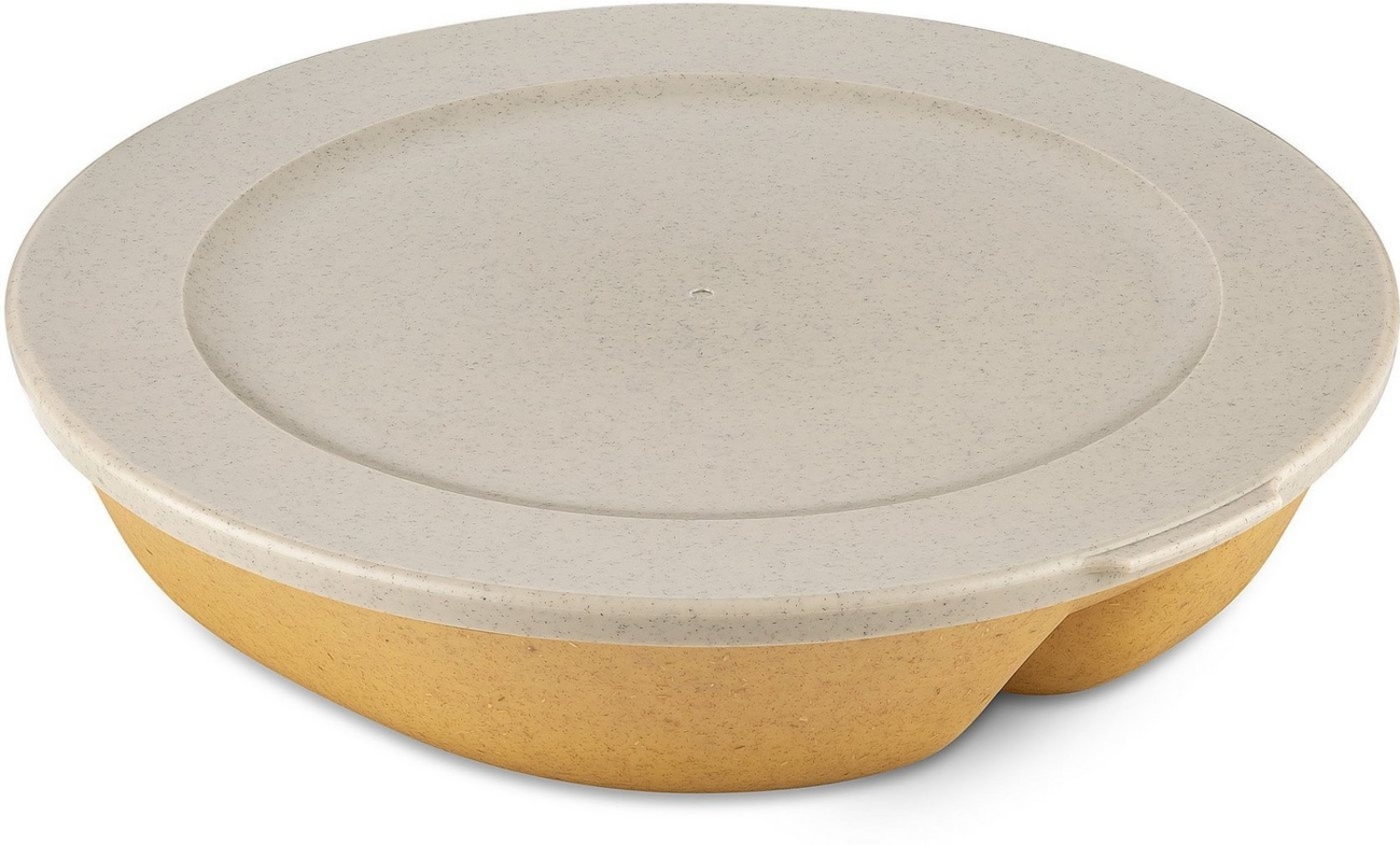 Koziol Menüteller mit Deckel Connect Separee, Speiseteller, Kunststoff-Holz-Mix, Nature Wood, 1. 5 L, 7278702 Bild 1