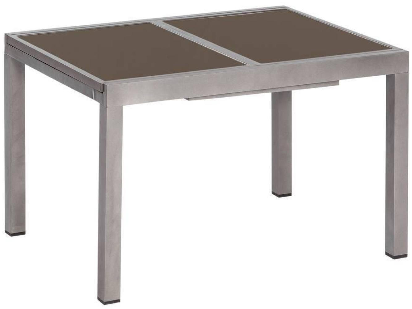 YOURSOL Ausziehtisch Graphit oder Silber, verschiedene Längen, Aluminium, ausziehbarer Gartentisch Bild 1