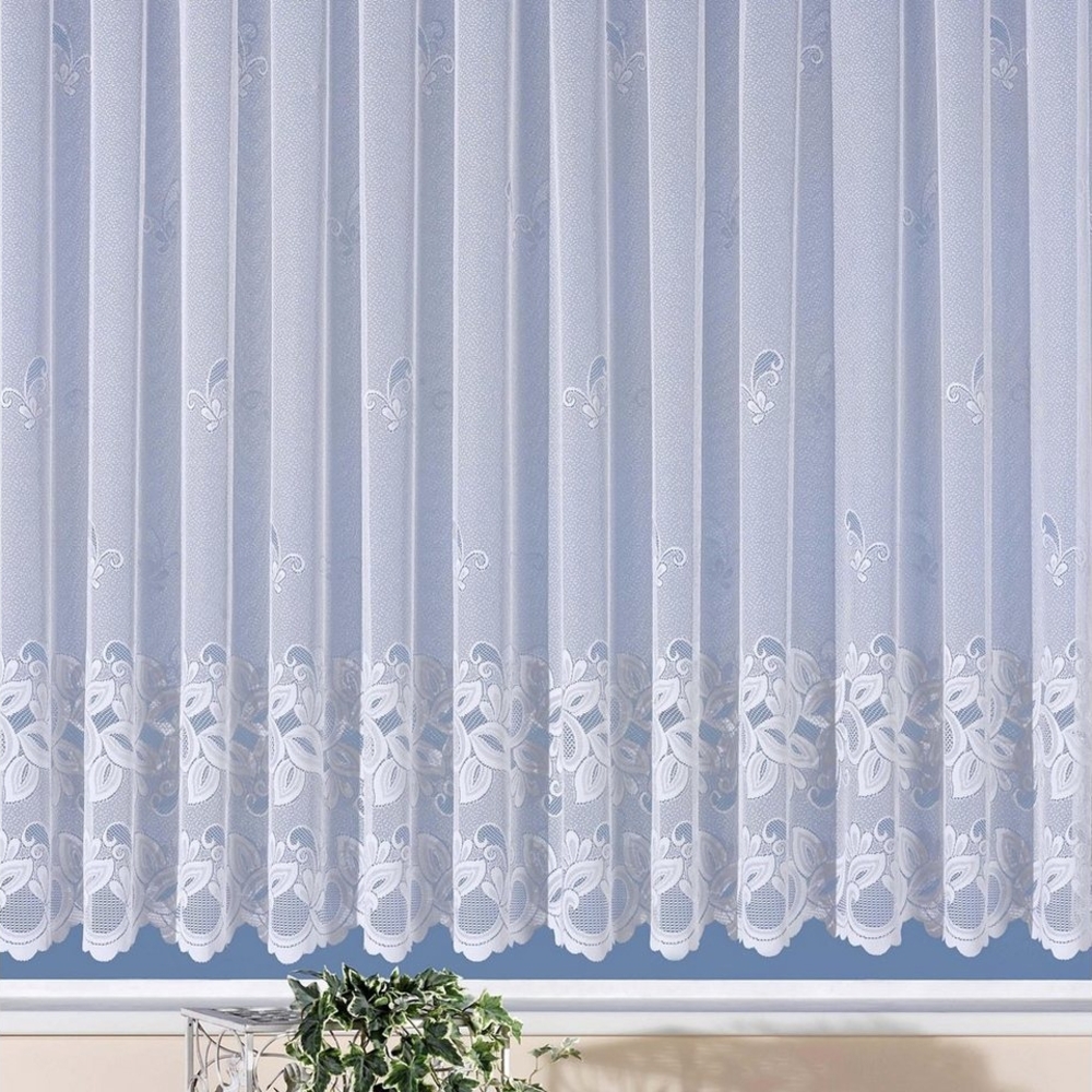 Weckbrodt Gardine Basel, Kräuselband (1 St), halbtransparent, Jacquard, Jacquard, strukturiert, halbtransparent, Allover,Motiv, Bordüre, Store Bild 1