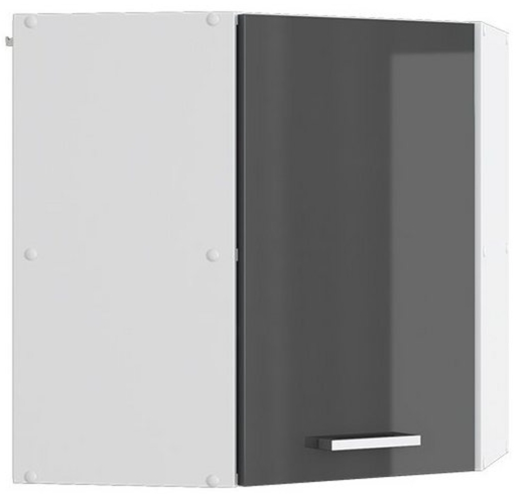 Vicco Küchenschrank Hängeschrank Unterschrank Küchenschränke Küchenunterschrank Arbeitsplatte, Möbel verfügbar in anthrazit und weiß (anthrazit ohne Arbeitsplatte, Eckhängeschrank 57 cm) Bild 1