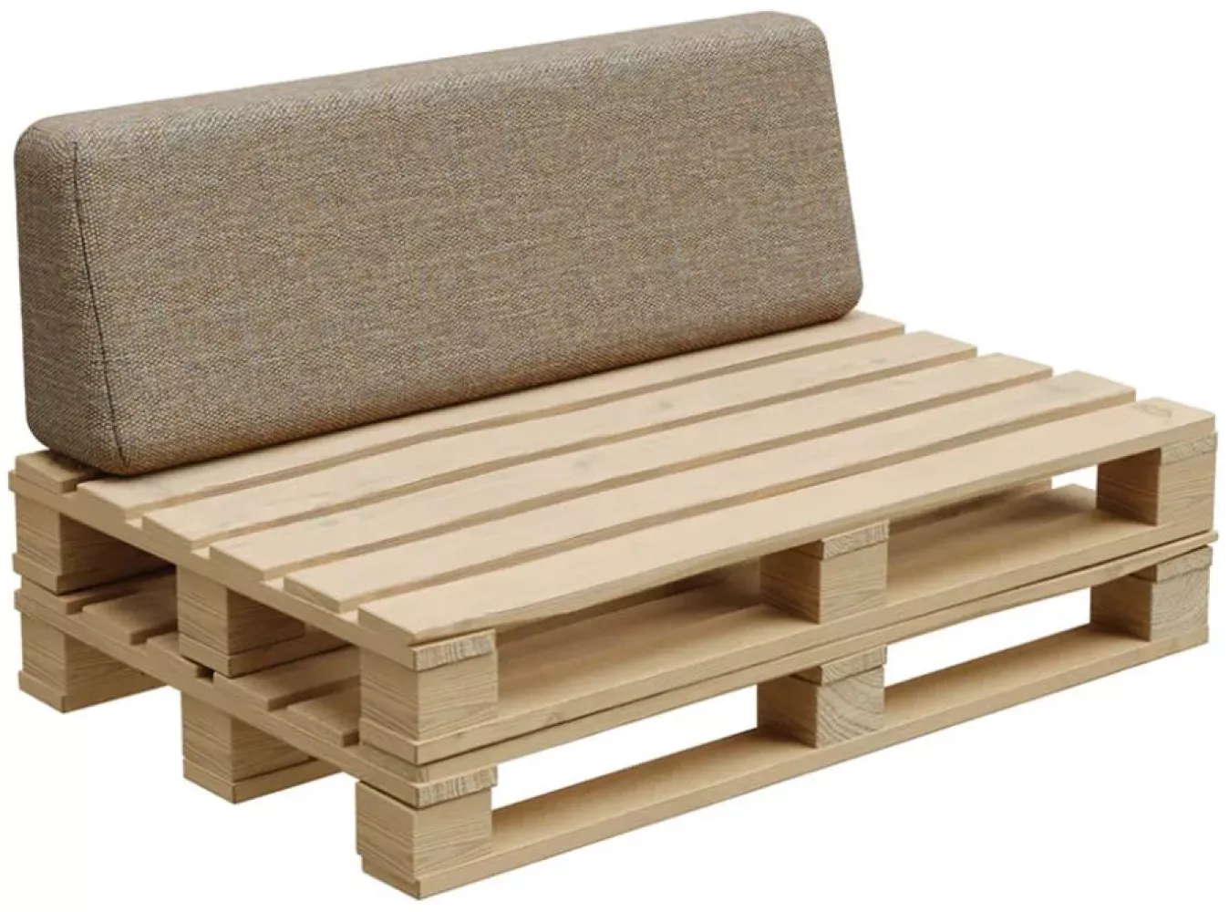 Gutekissen®, Palettenkissen, Palletenpolster, Gartenkissen, Palettenauflagen, Sofa, Kissen, Polster, Auflagen Indoor Outdoor PFBG (Rückenlehne 120x35, Beige) Bild 1