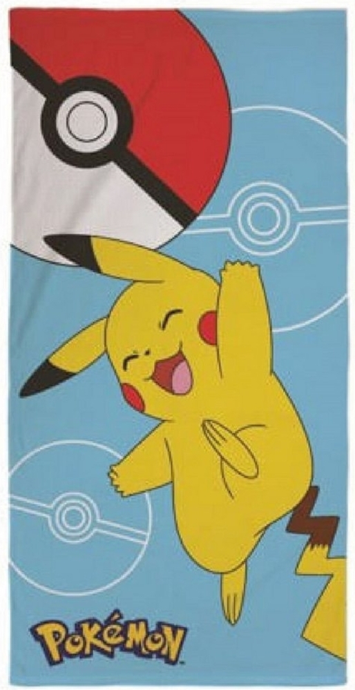 Pokemon Mikrofaser-Badetuch – Weiches & saugstarkes Handtuch für Kinder 140x70 cm Bild 1