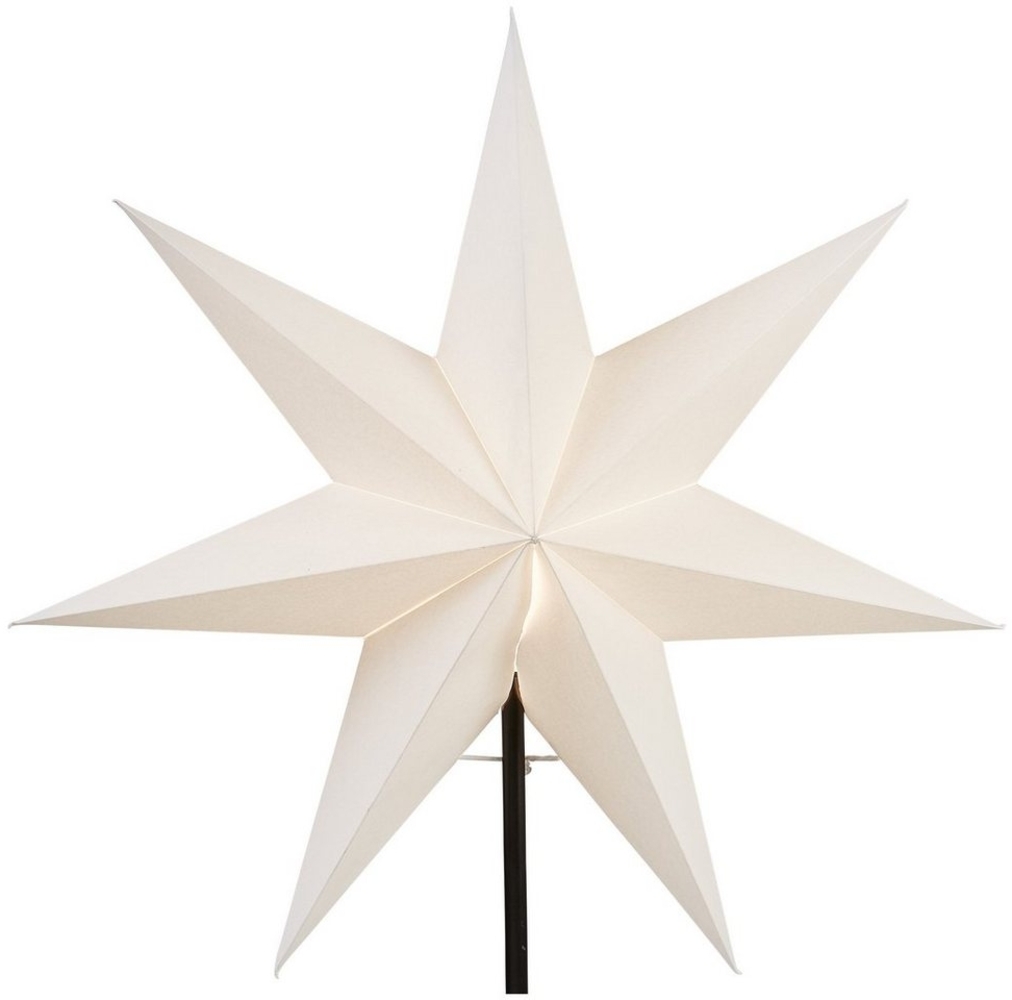 Papierstern "Frozen", 54 cm Ø, weiß, inkl. Halter Bild 1