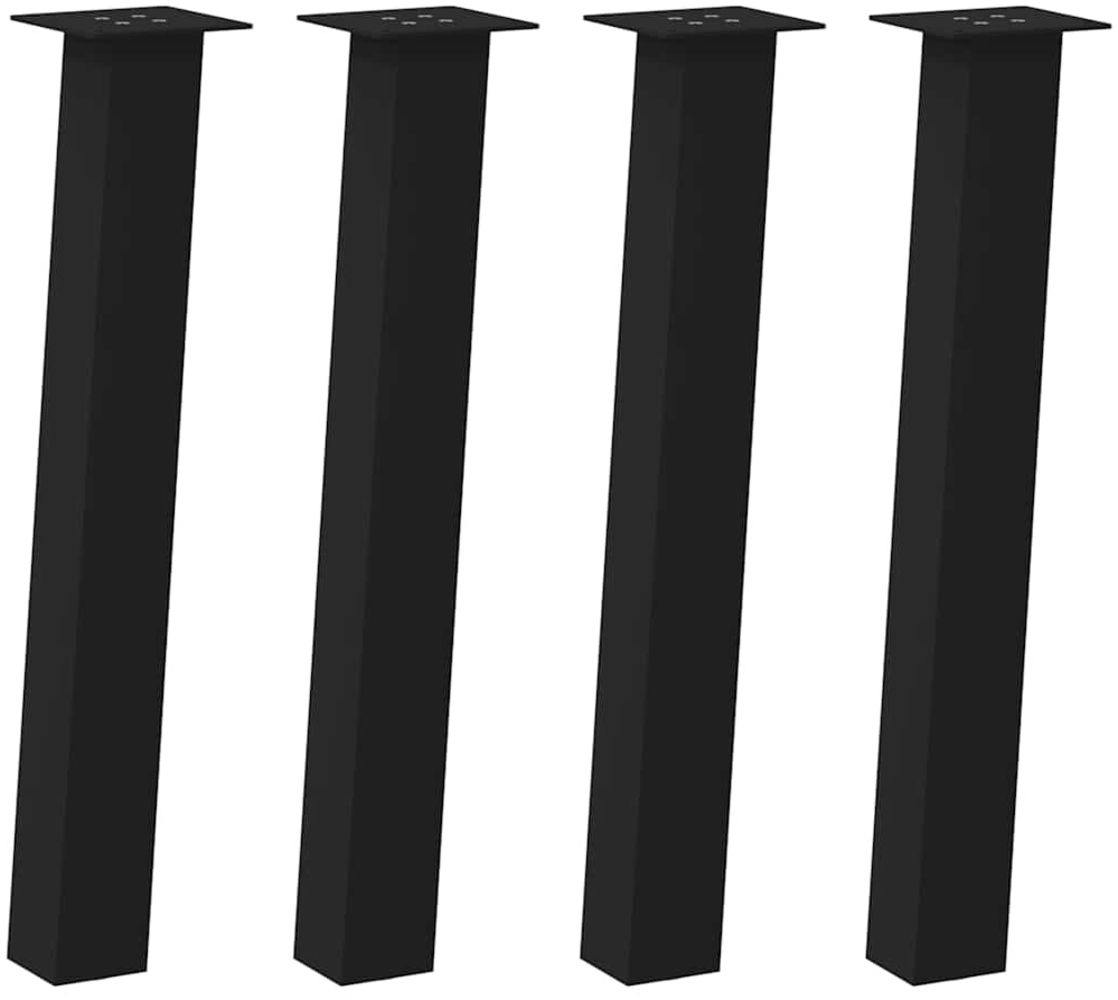 vidaXL Konsolentischbeine 4 Stk. Schwarz 72 cm Stahl 4012504 Bild 1