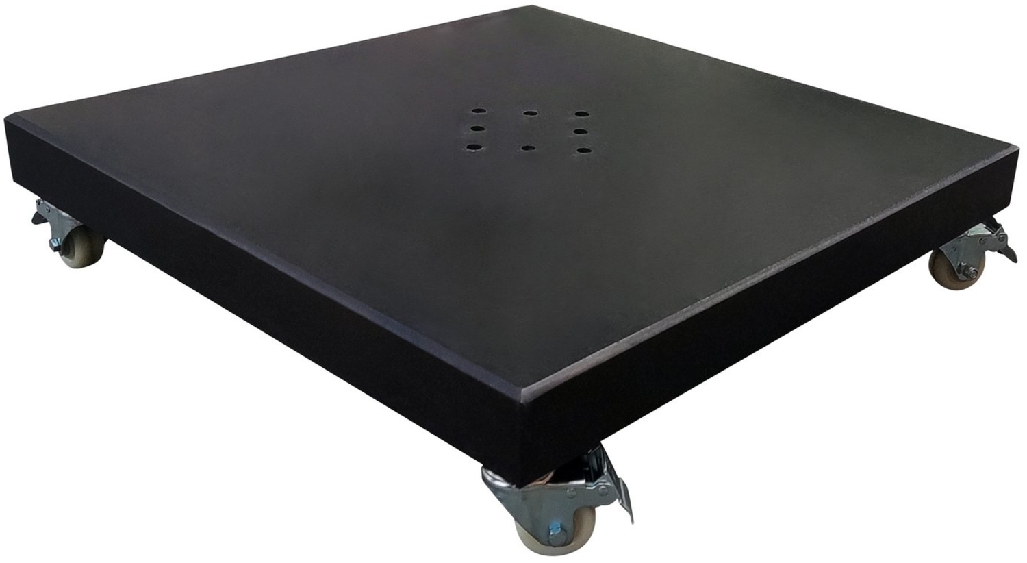 Gardissimo Schirmhalter Granit-Sockel "Granito", schwarz, 75 x 75 cm, ca. 120 kg Bild 1